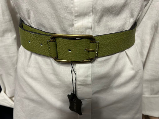 Ceinture en cuir boucle dorée Dolce C