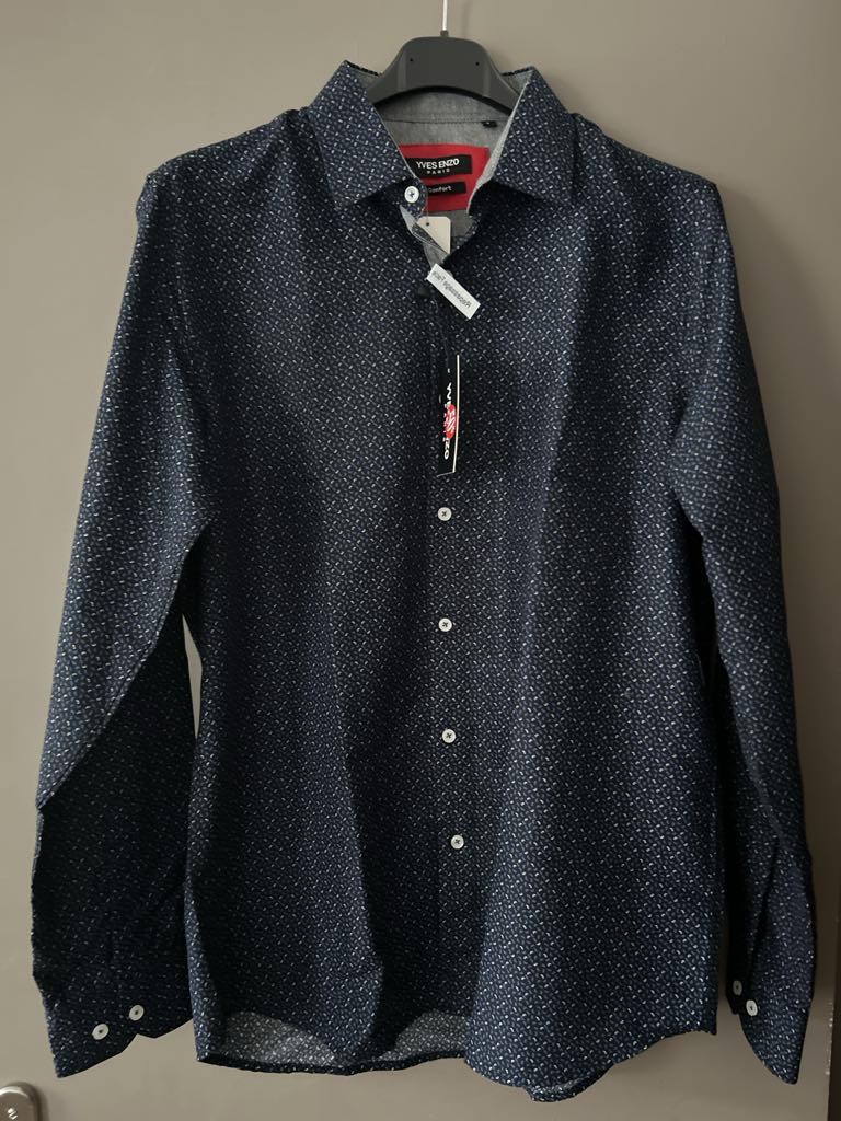 Chemise Yves Enzo Paris taille 37/38 à motifs