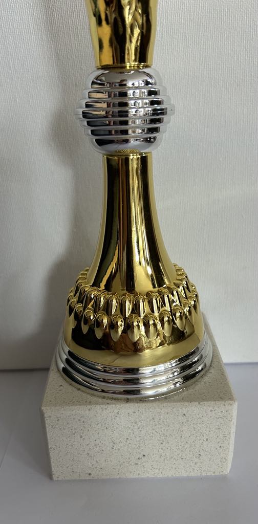 Coupe trophée or et argent , 3 tailles disponibles