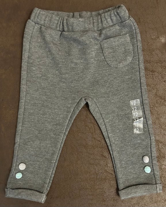 PANTALON GRIS FONCE 12 mois ZKIDS