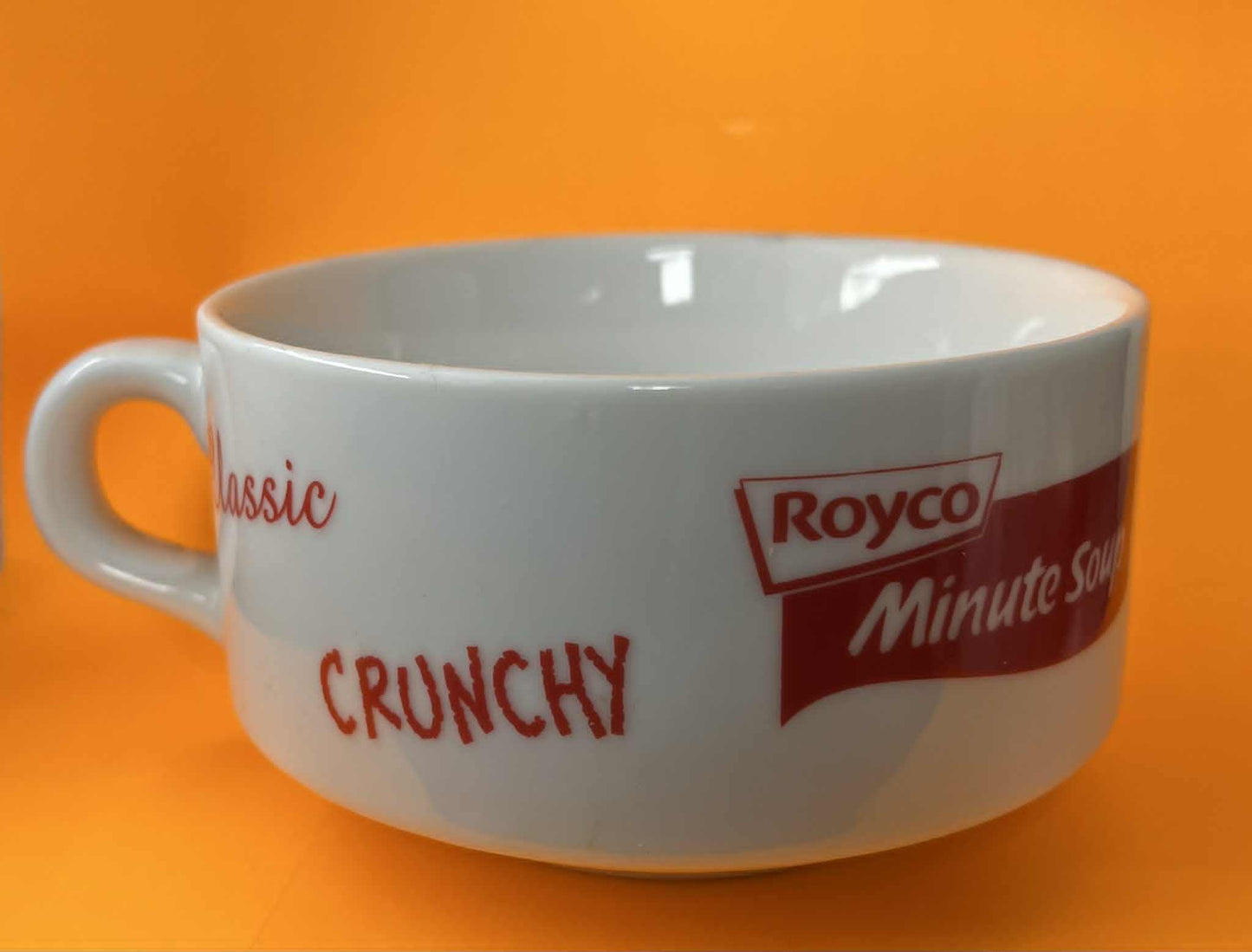 Tasse blanche et rouge ROYCO 30 cl