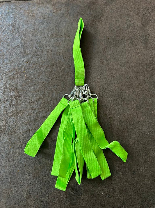 Lot de 10 sangles de poignet en tissus vert anis