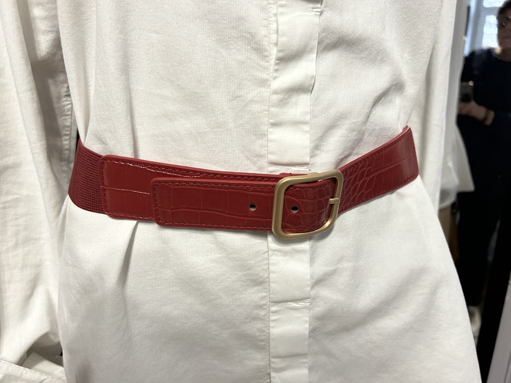Ceinture élastique avec boucle dorée Fashion