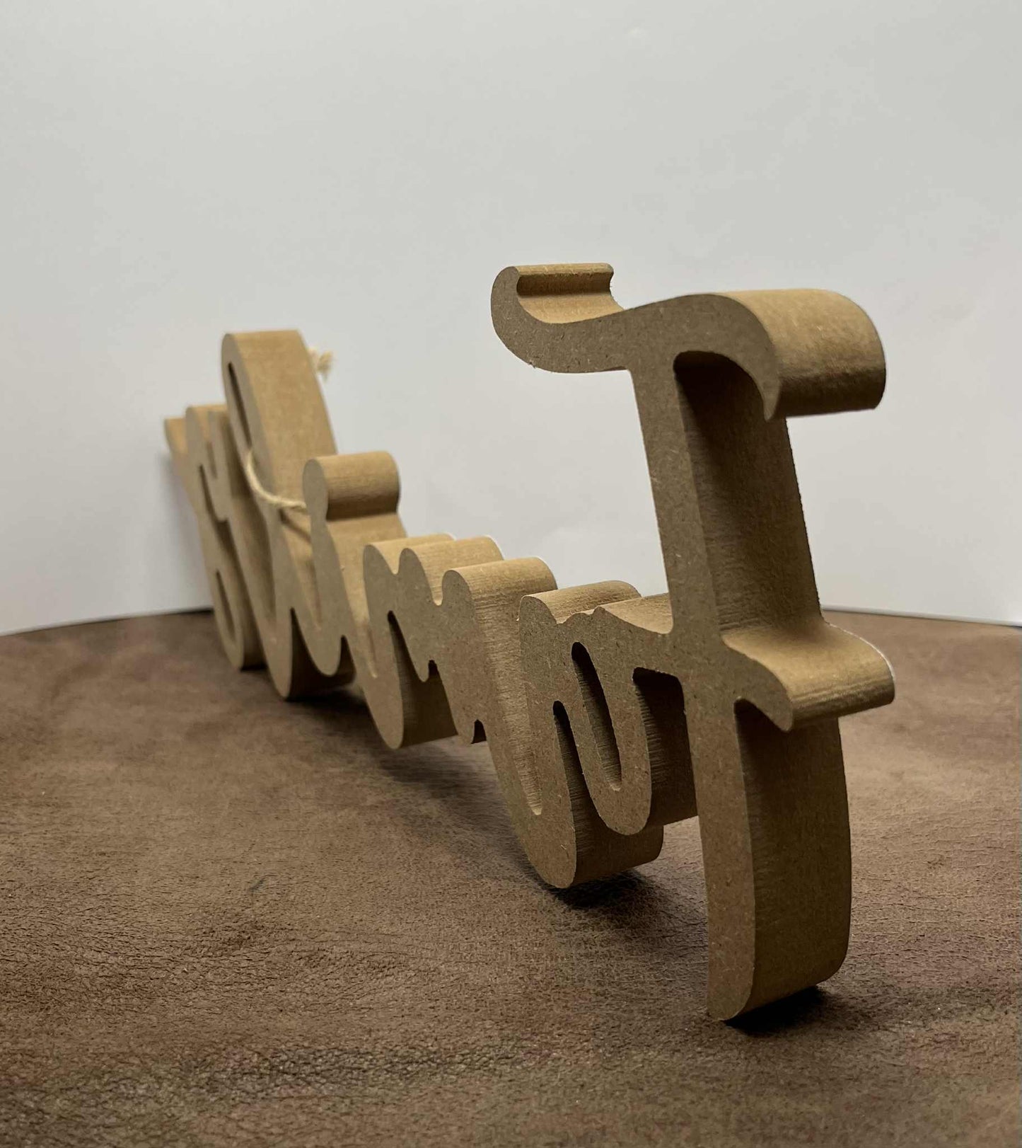 Family en bois  peint en blanc ou noir de GmbH (29.5*11.5cm)