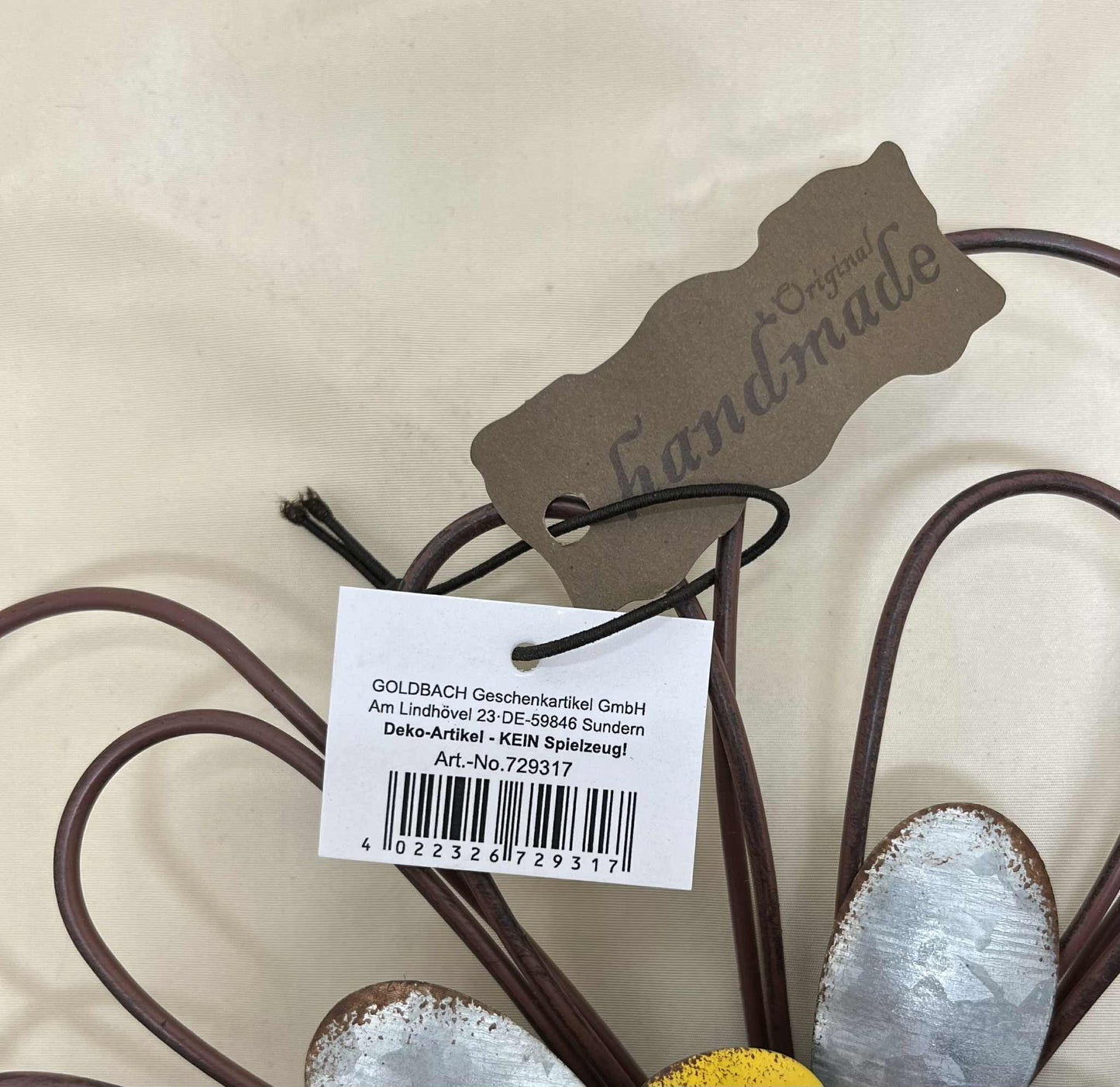 Fleur en métal à suspendre faite main collection Goldenbach de GmbH (diamètre26.5cm)