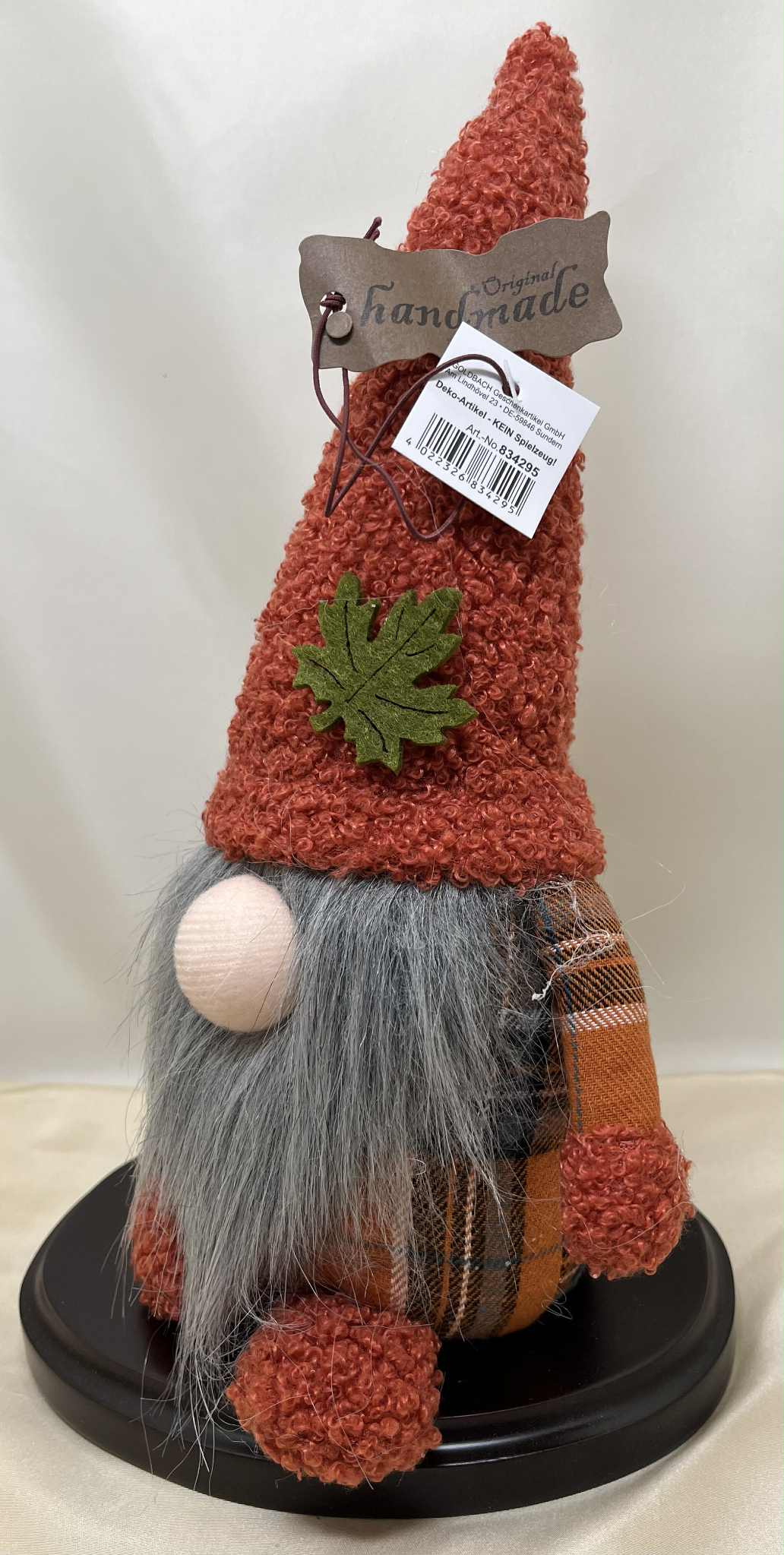 Gnome orange et gris fait main collection Goldenbach de GmbH (13*29cm)