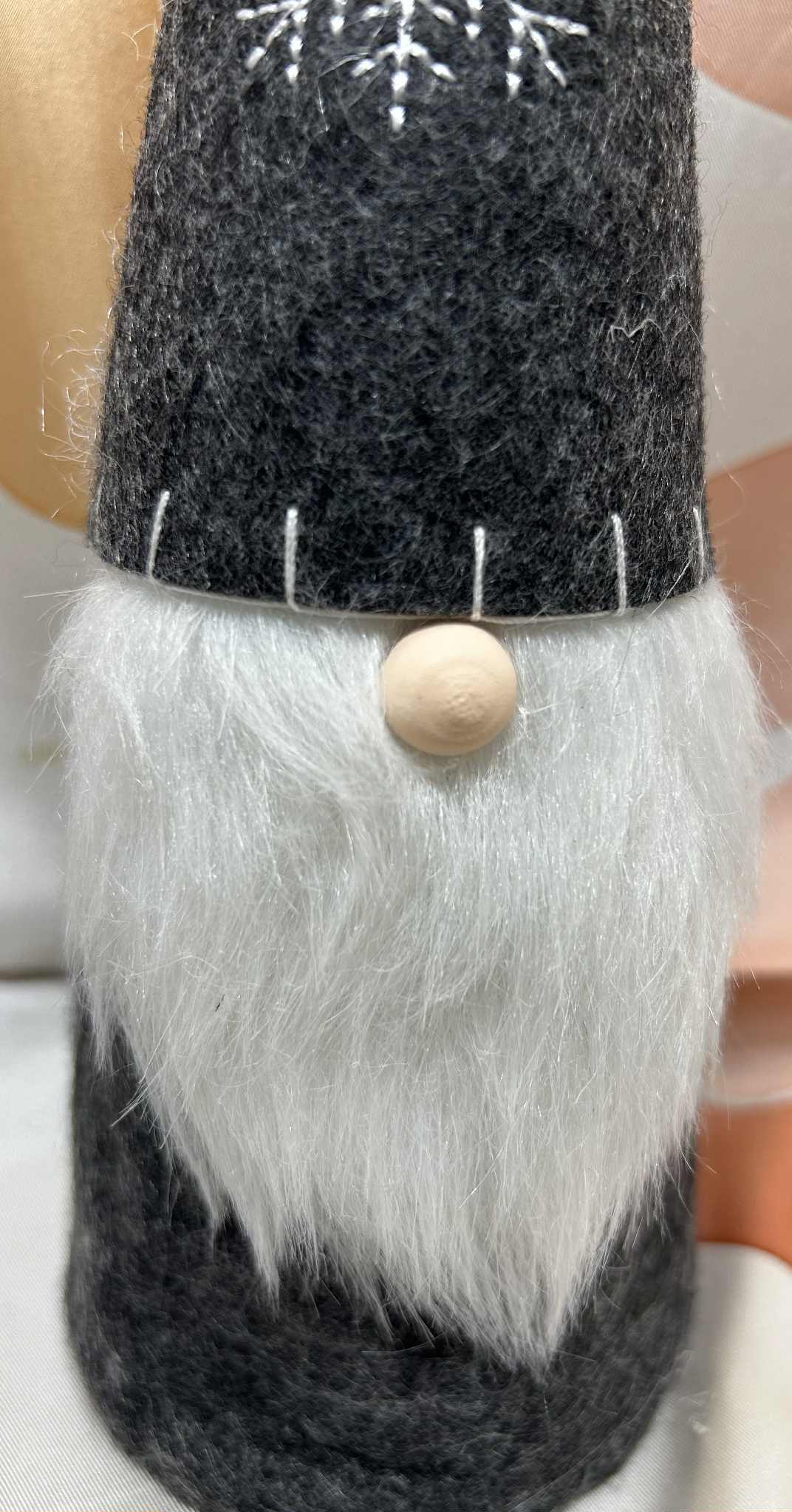 Gnome gris d'hiver de GmbH (8*27cm)