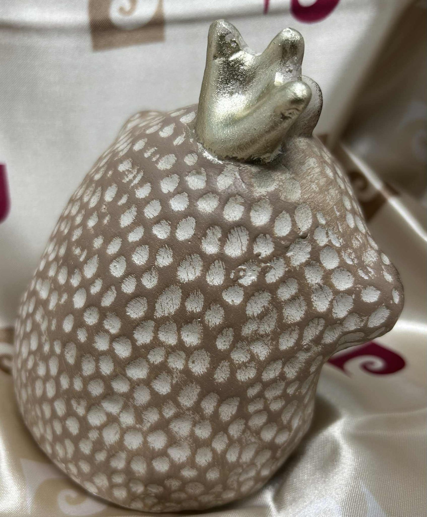 Grenouille en plâtre couronnée de GmbH (11*13cm)