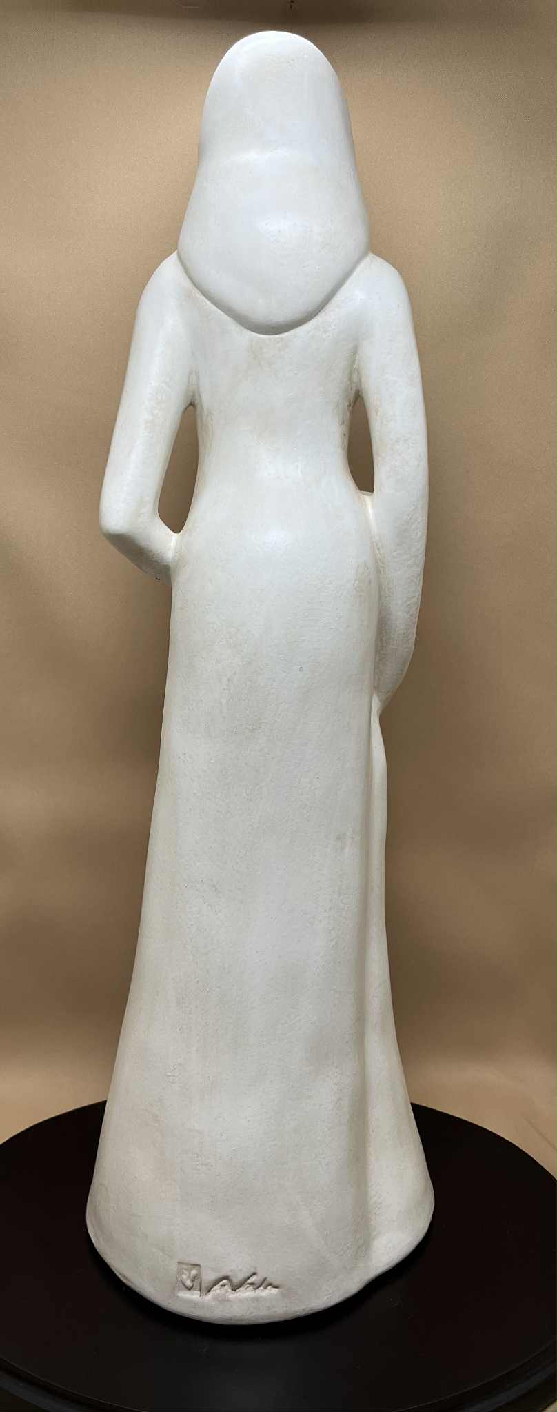 Statue grise anthracite ou blanche "la mère et l'enfant" de Tosal (13.5+44+12)