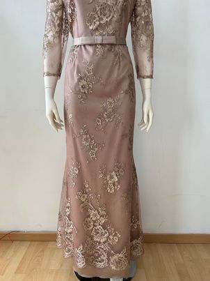 ROBE DE SOIREE SONIA PENA  TAILLE 44 ROSE