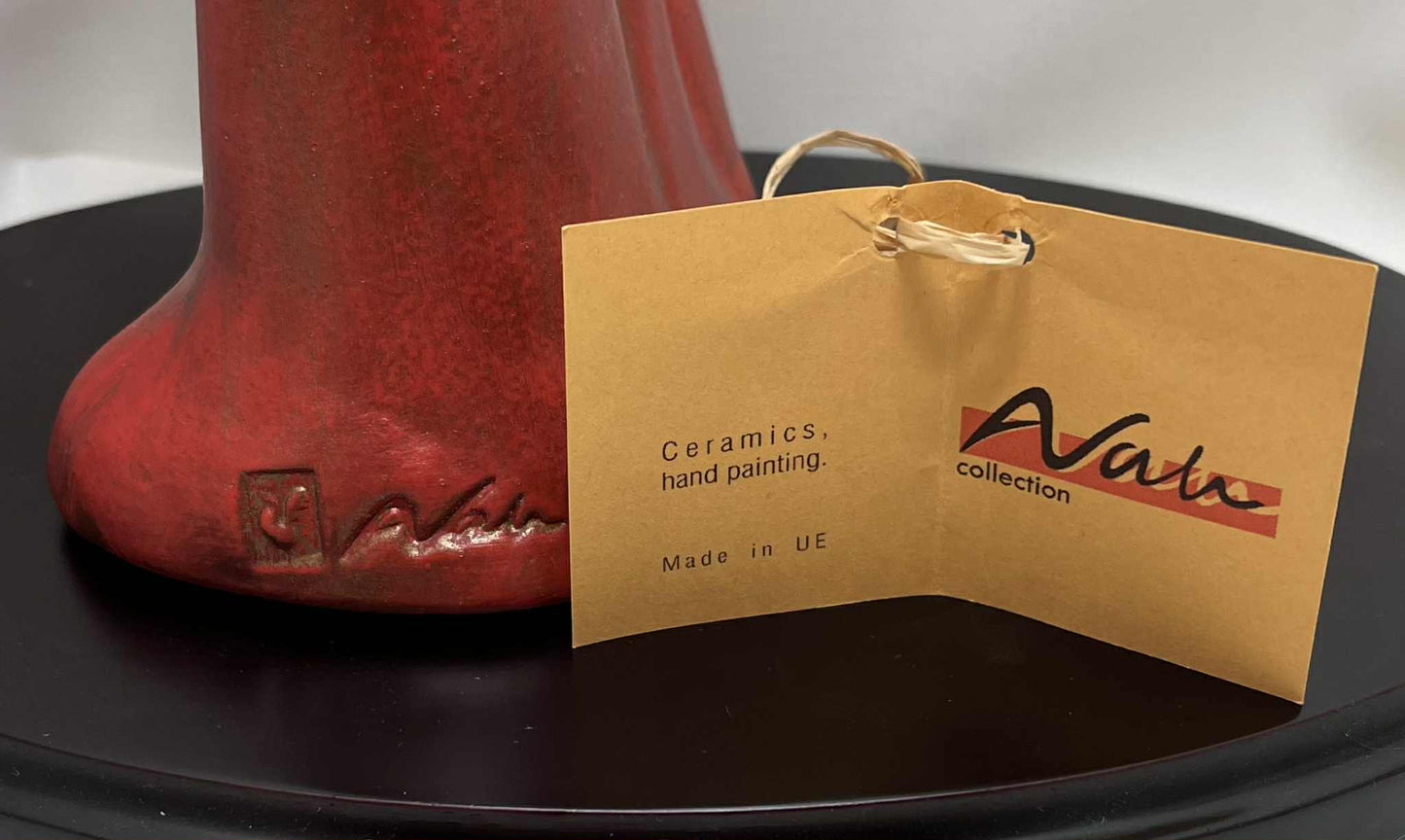 Statue anthracite "Père et Fils " de Avam collection par Tosal ( l 17+h 45+ p 10 cms)