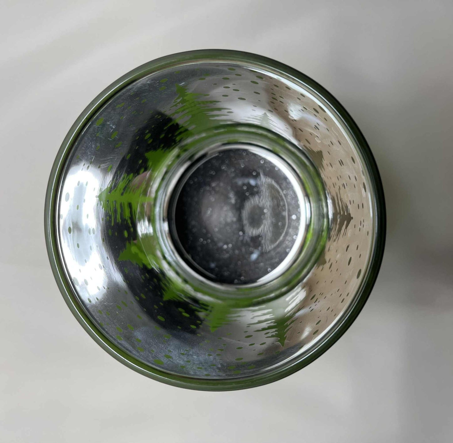 Lot de 2 photophores vert sapin de GmbH(7.5*7 et 8.5*10cm)