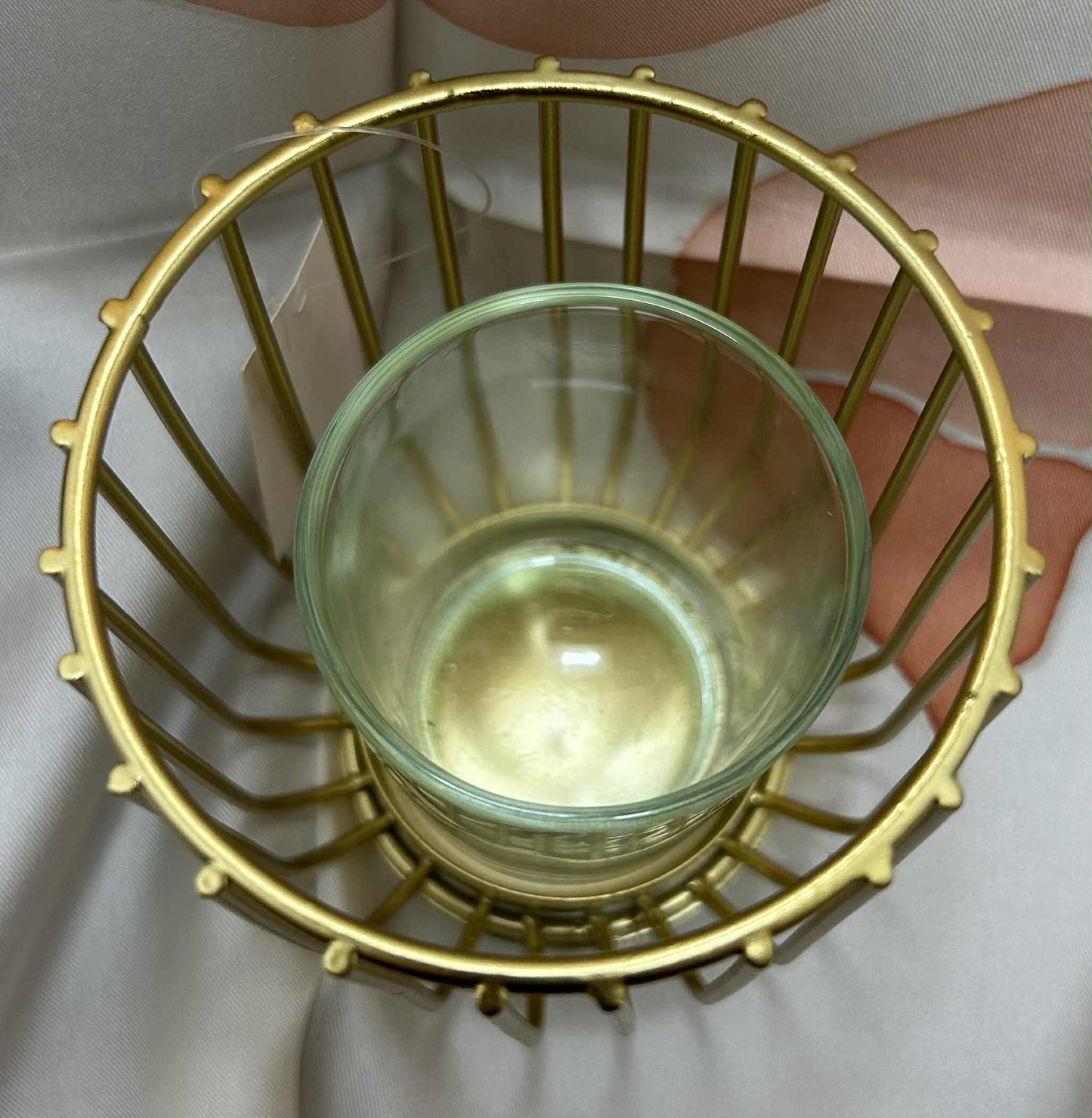 Photophore métal doré et verre de GmbH (8*9cm)