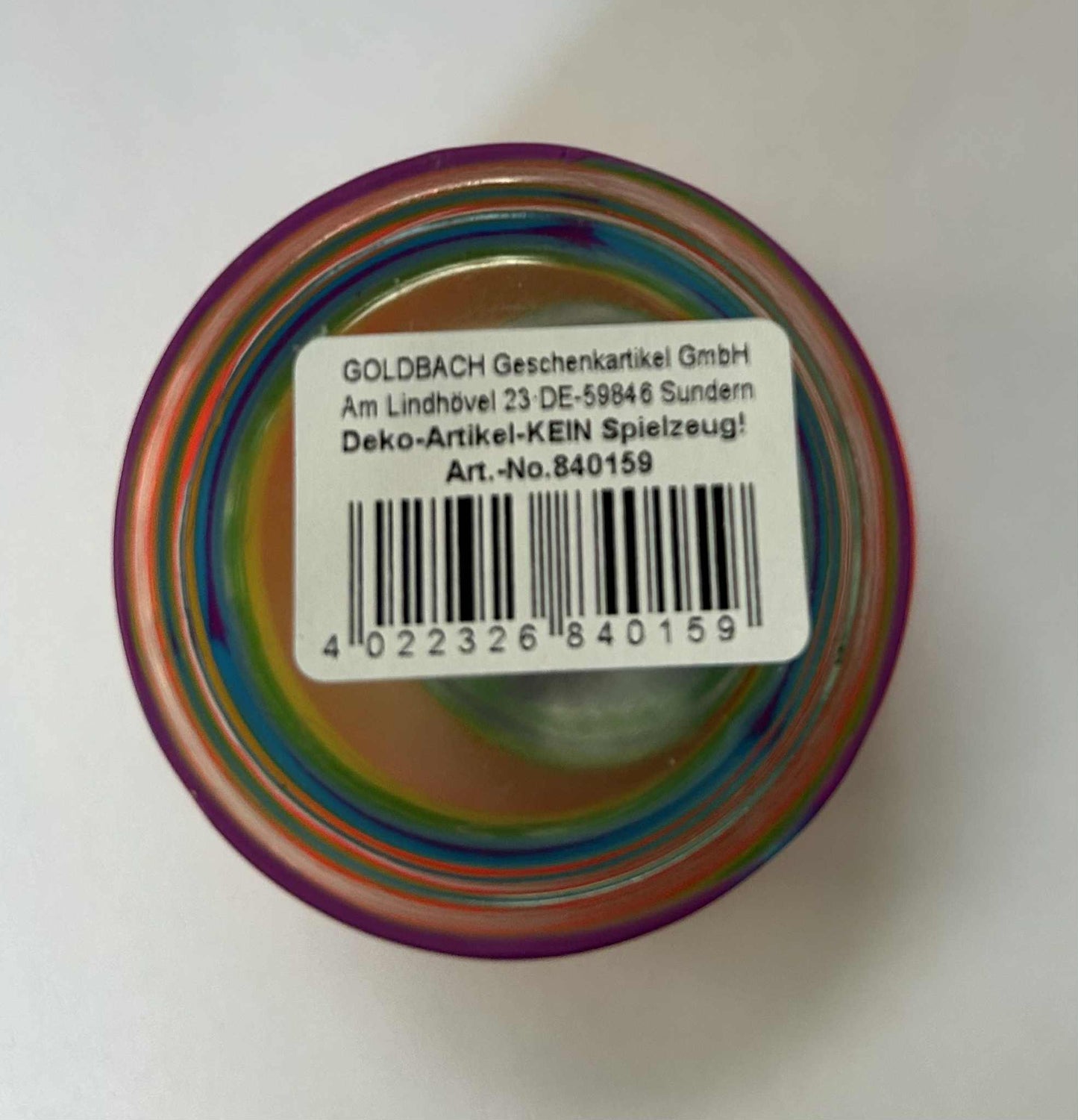 Set de 4 photophores avec bougies hauts en couleurs collection Goldbach de GmbH (6*4.5cm)