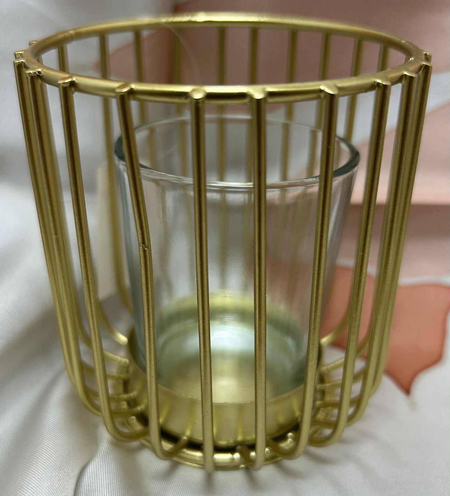 Photophore métal doré et verre de GmbH (8*9cm)