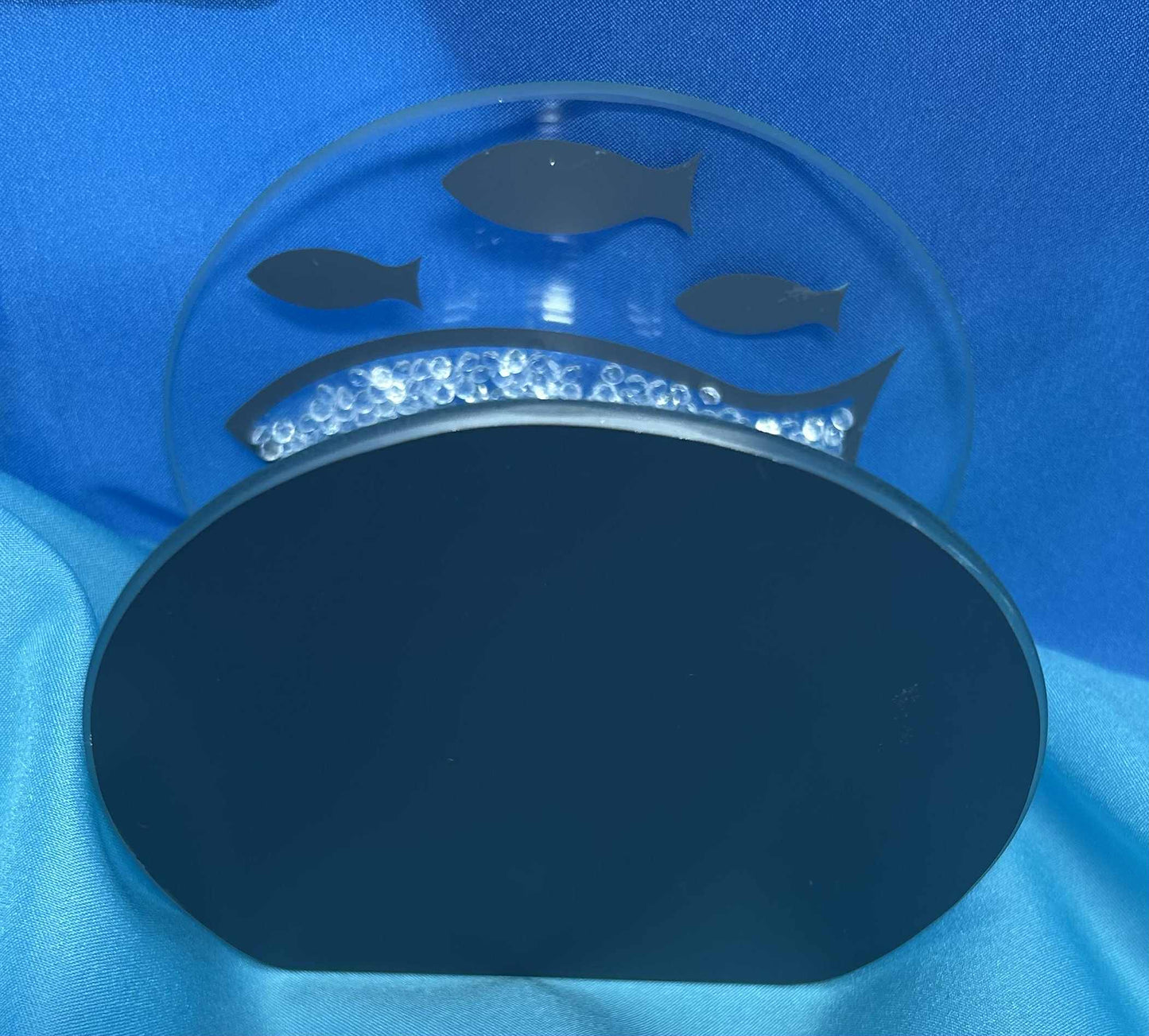 Photophore poisson strass et glace pour jouer avec la lumière de GmbH (11*8*6cm)