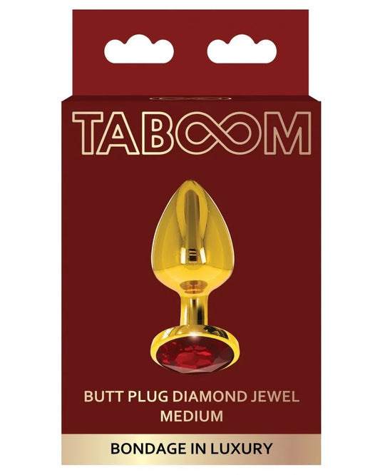 Plug bijou anal Jewel Medium TABOOM 7.5 x 3.3cm