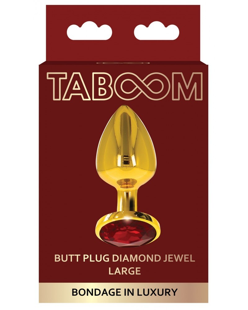 Plug bijou anal Jewel Large TABOOM 8 x 4cm