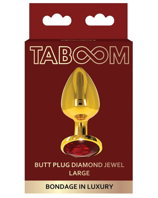 Plug bijou anal Jewel Large TABOOM 8 x 4cm