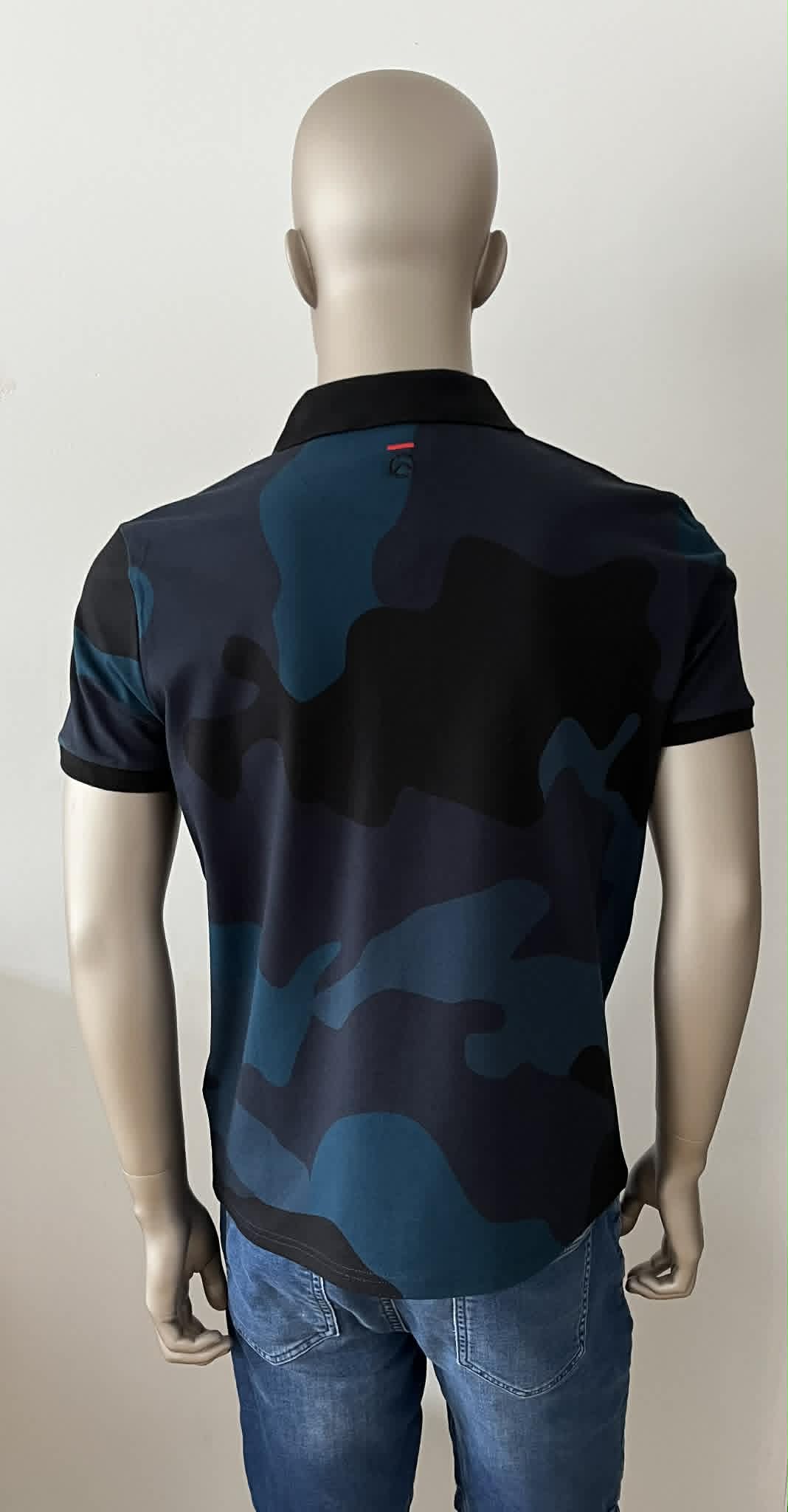 Polo ARMY tons bleus 95%coton 5%élasthanne HON