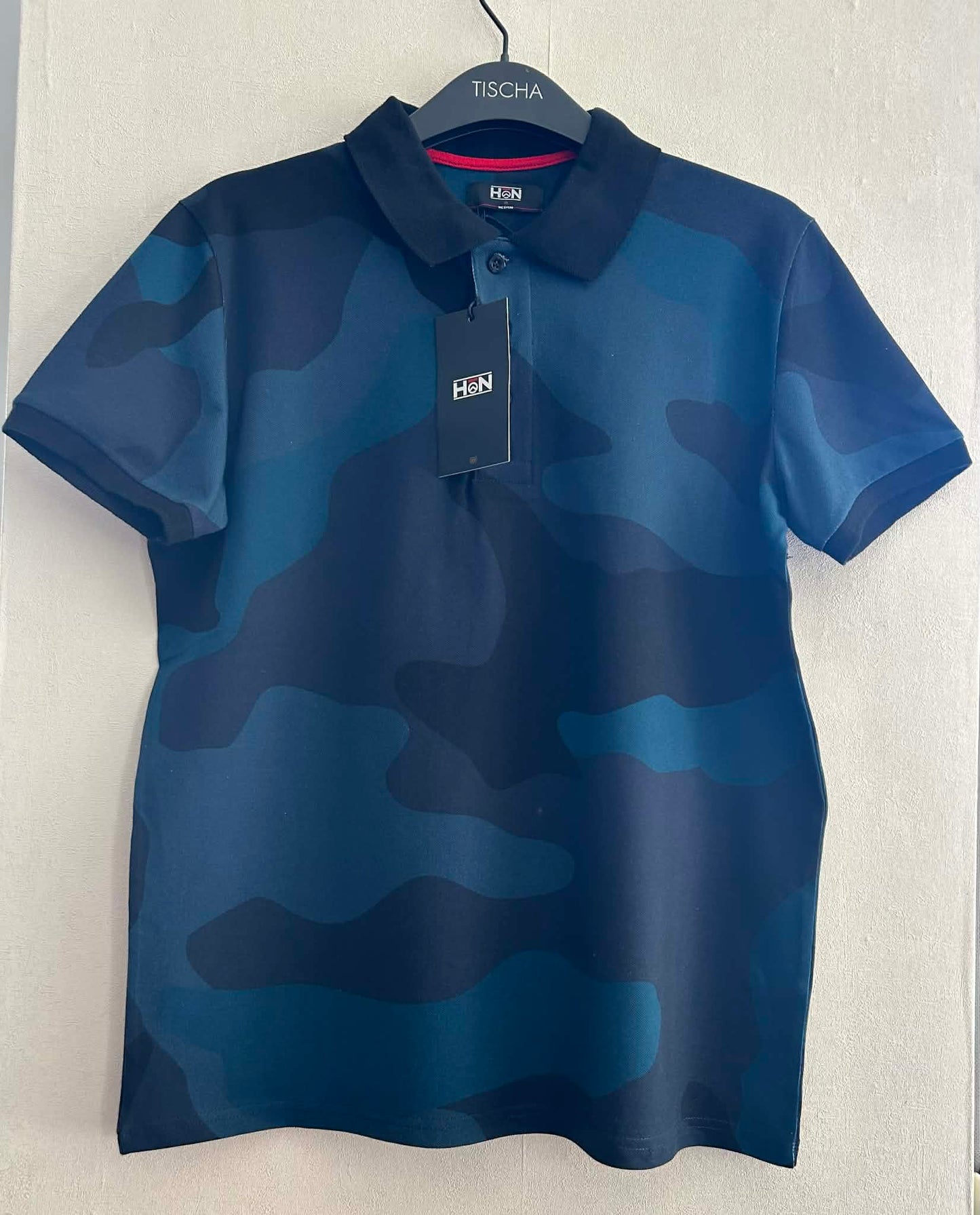 Polo ARMY tons bleus 95%coton 5%élasthanne HON