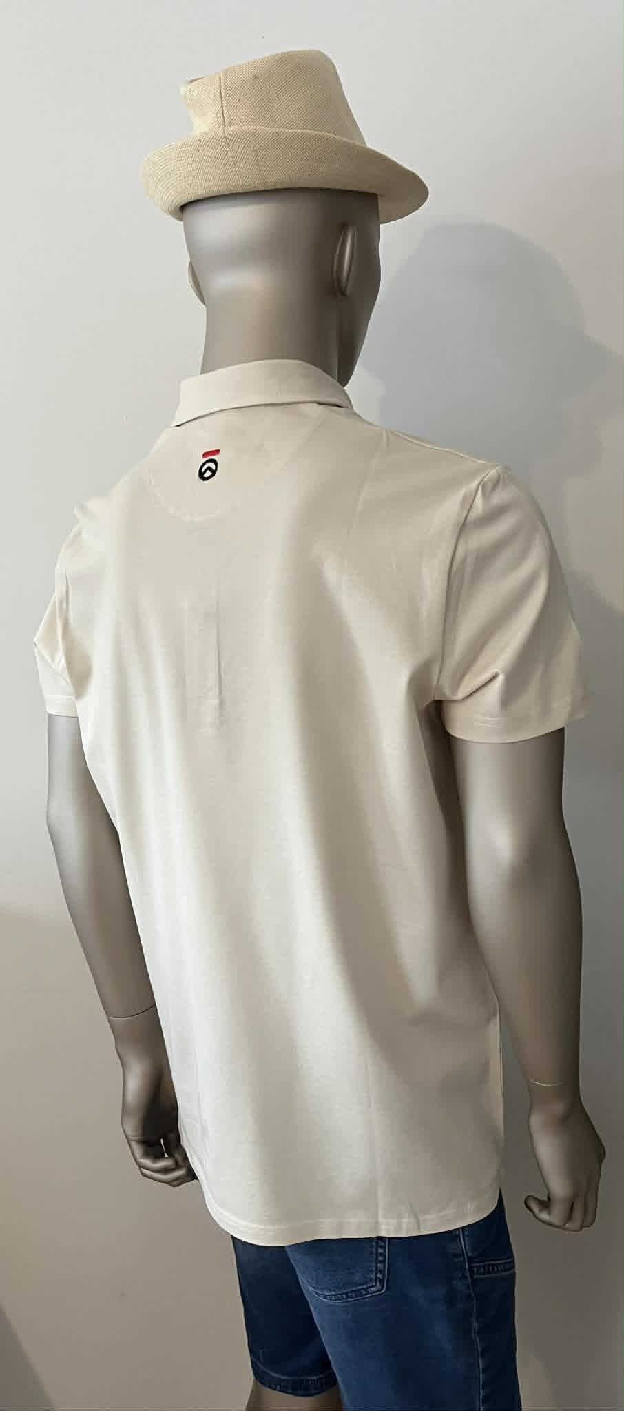 Polo beige 95% COTON 5% élasthanne HON