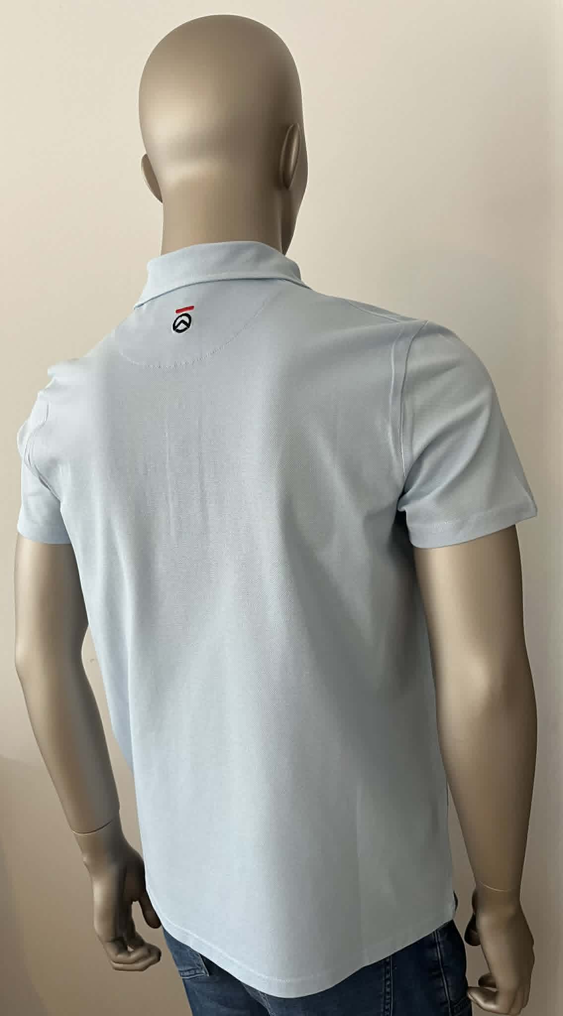 Polo bleu ciel 95% coton 5% élasthanne HON