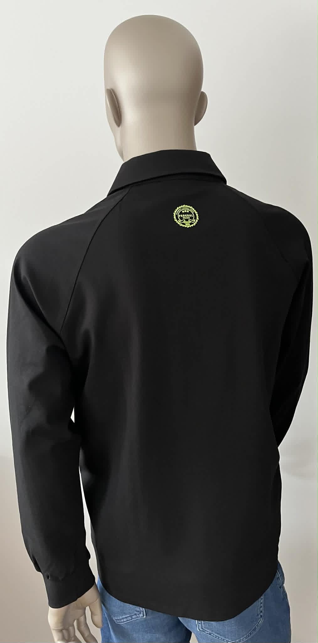 Polo manches longues noirs pour homme HON