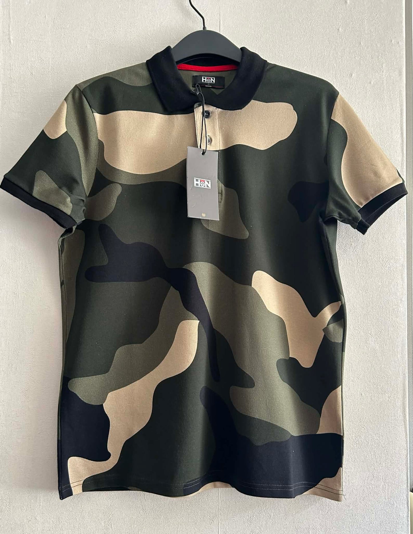 Polo  Homme Navy  tons verts de HON
