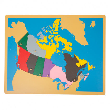 Puzzle carte du CANADA MONTESSORI