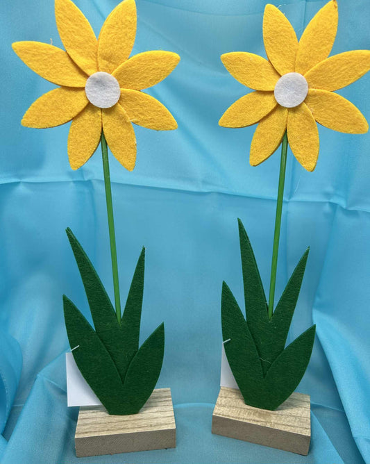 Set de 2 marguerites en feutrine de GmbH (32*8cm)