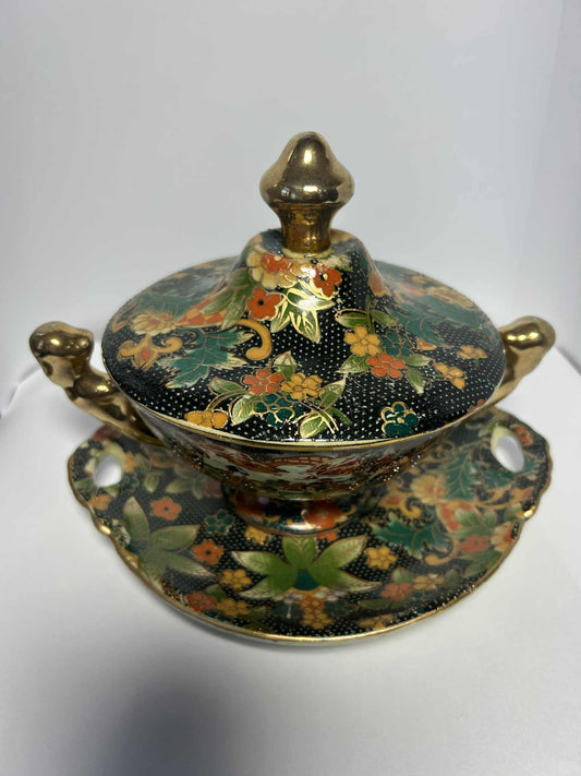Soupière art chinois (22*14cm)en porcelaine GmbH