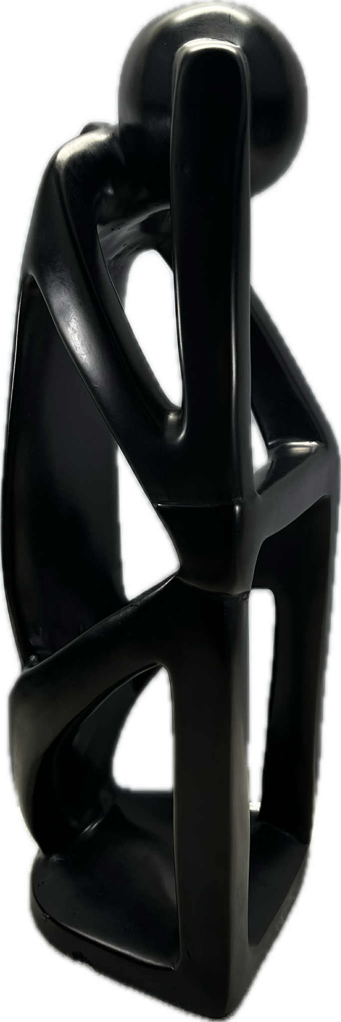 Statue africaine en stéatite "le penseur" de GmbH