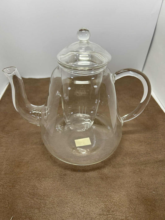 Théière RE-Anne en verre résistant à la chaleur, transparente de GmbH(13cm de haut, 17 de large et 11cm de profondeur)