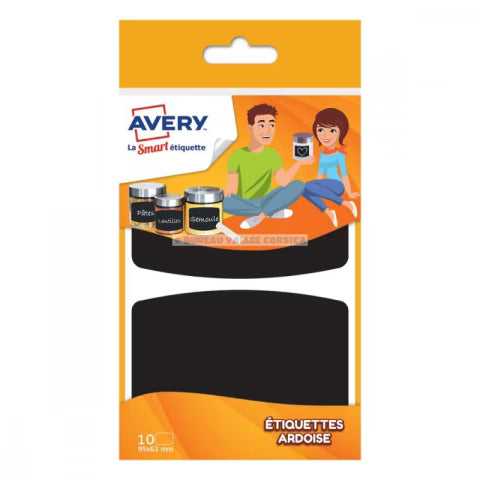 10 ETIQUETTES ARDOISE AVERY
