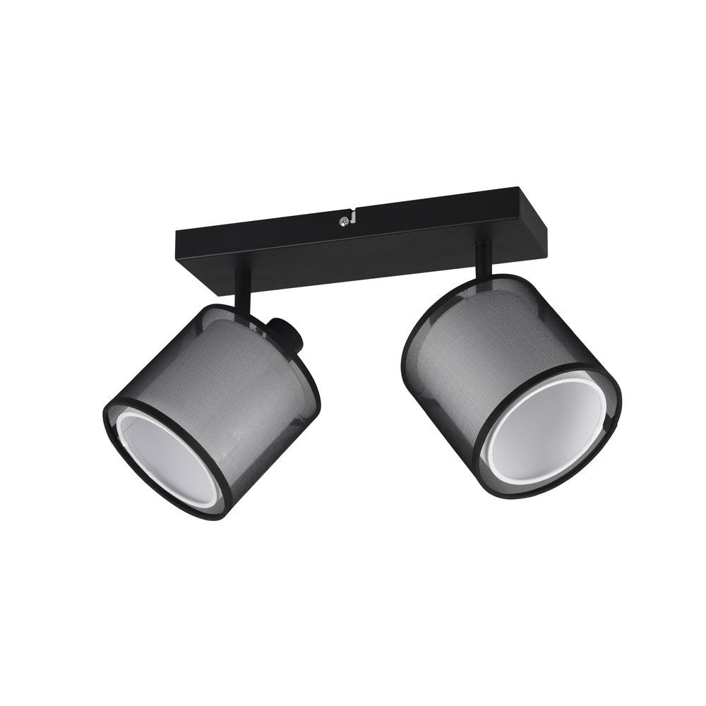 Applique de plafond 2 lampes 2*E14 mx28W TRIO BURTON ref811400232 Ampoules non fournies