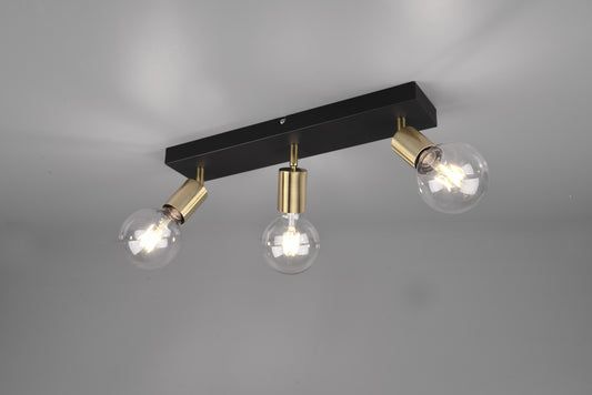 Barre de 3 spots TRIO VANNES ref R80183008 3*E27max 40w .Ampoules non fournies