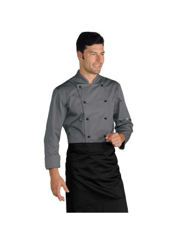 Veste de chef grise ISACCO taille M