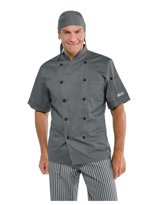 Veste de chef grise ISACCO taille XL