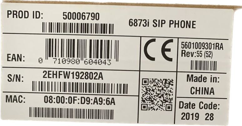 STANDARD MITEL 6873i SPY PHONE