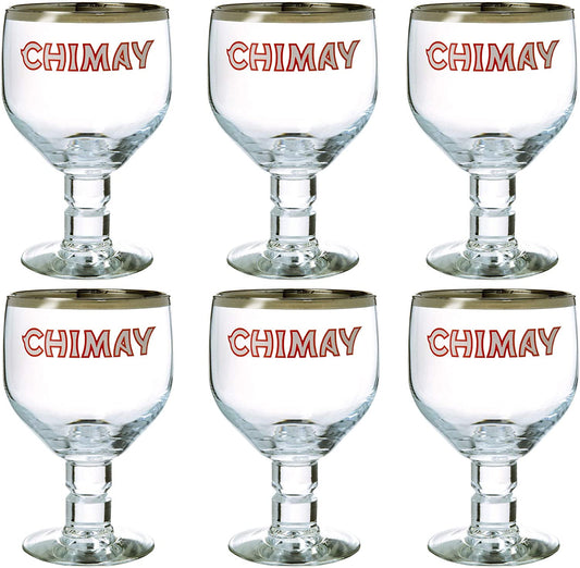 LOT DE 6 VERRES A BIERE CHIMAY 33cl  NEUF