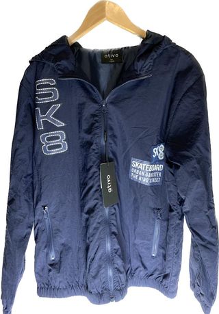 BLOUSON IMPERMEABLE BLEU MARINE ATIVO