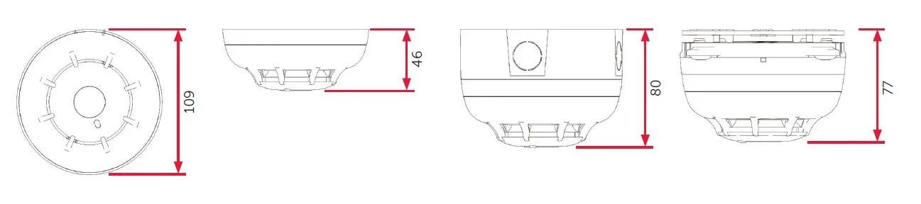 DETECTEUR DE FUMEE INIM  ED100