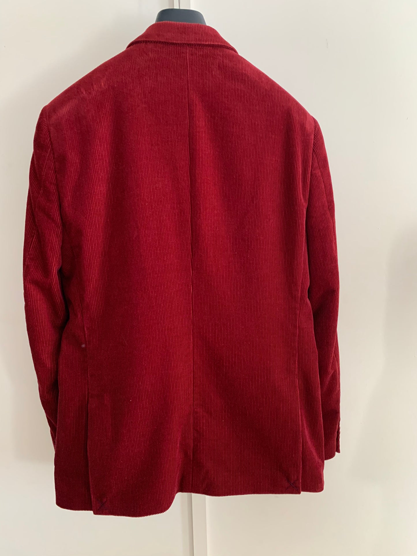 Veste velours rouge VAN KOLLEM