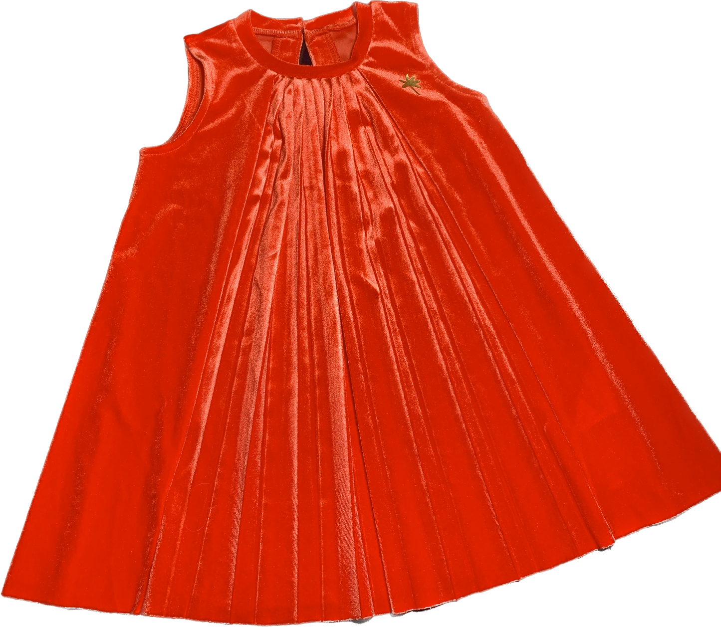 ROBE VELOURS ROUGE BDZ