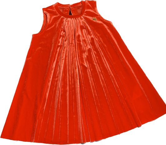 ROBE VELOURS ROUGE BDZ