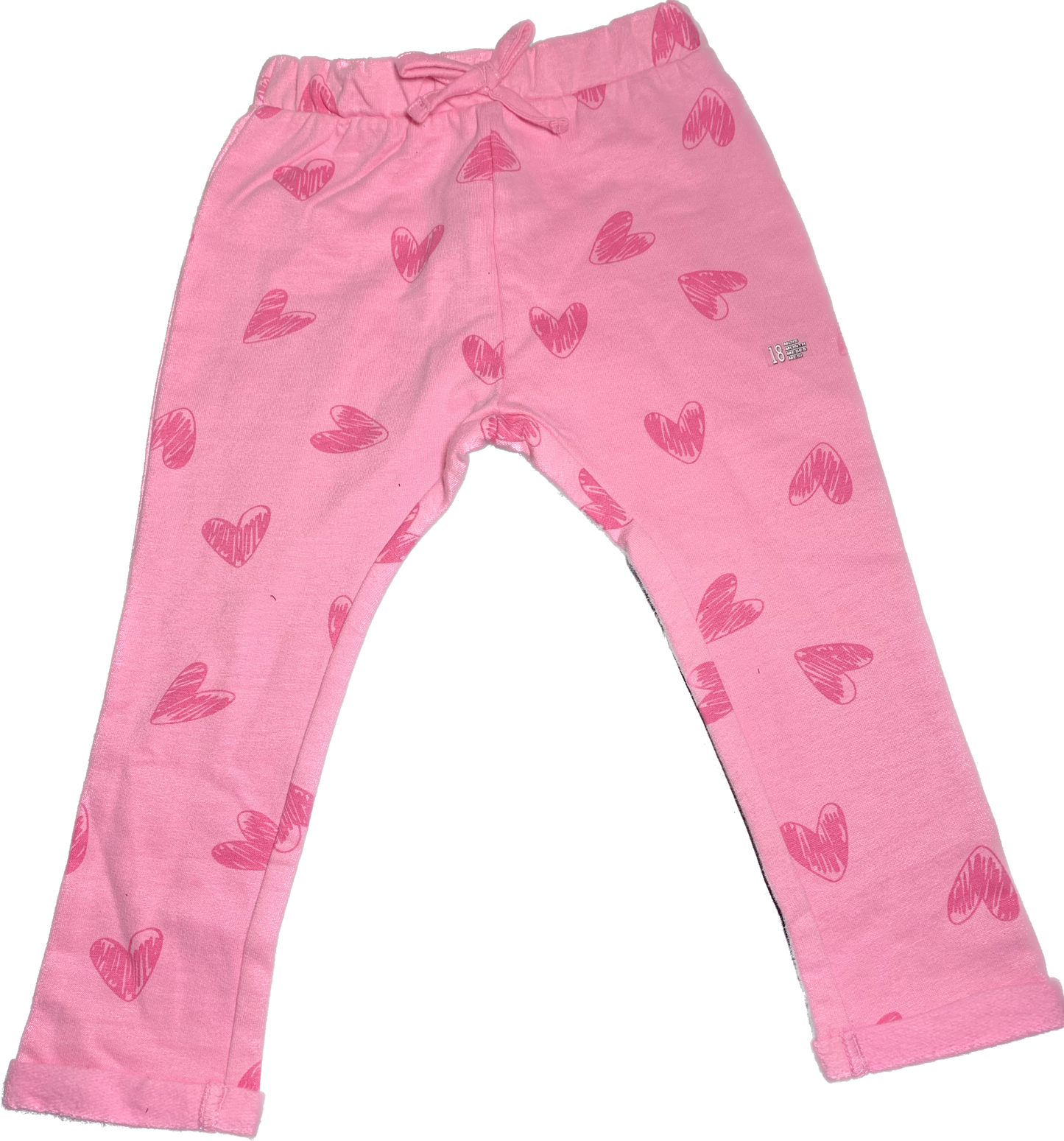 PANTALON ROSE MOTIF COEUR BKZ