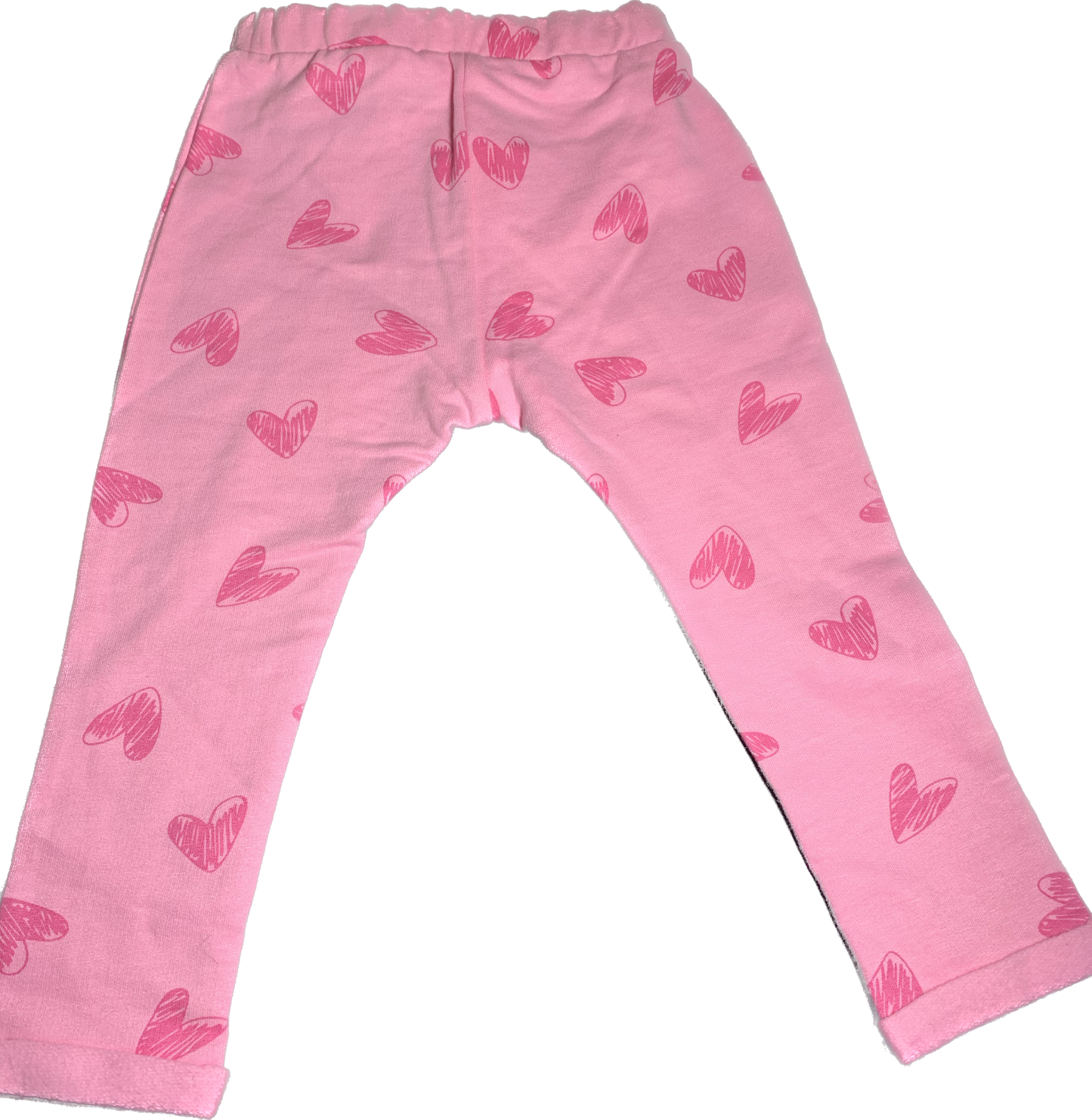 PANTALON ROSE MOTIF COEUR BKZ