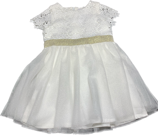 ROBE BLANCHE DENTELLE ET TULLE  BKZ