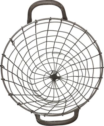 PANIER DECO DEUX POIGNES METAL
